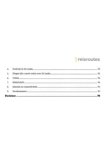 Sri Lanka Rondreis (PDF)