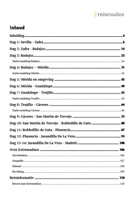 Extremadura reisgids rondreis (PDF)