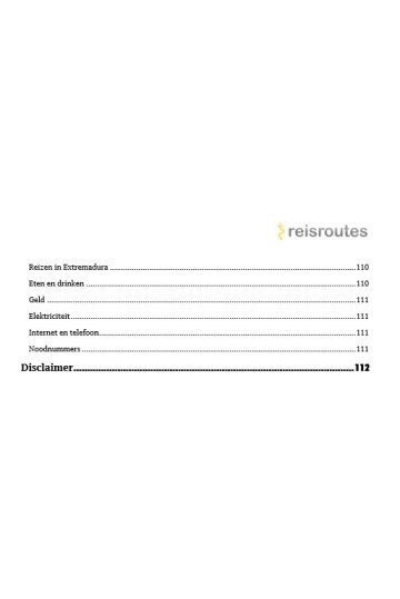 Extremadura reisgids rondreis (PDF)