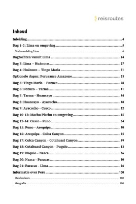 Peru Rondreis (PDF)