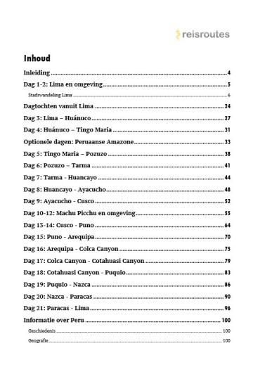 Peru Rondreis (PDF)