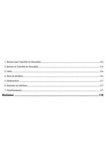 Tsjechië & Slovakije Rondreis (PDF)