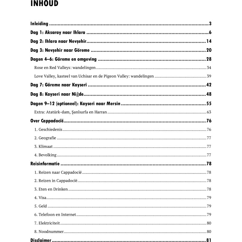 Cappadocië Rondreis (PDF)
