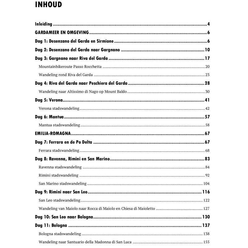 Emilia-Romagna & Gardameer (PDF)