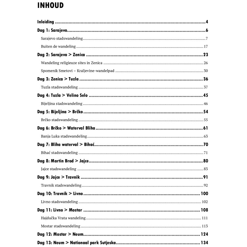 Bosnië-Herzegovina Rondreis (PDF)